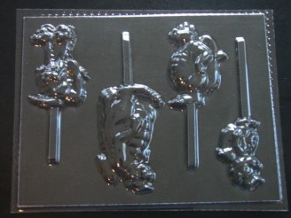 274sp Dragon Stories Chocolate Candy Lollipop Mold